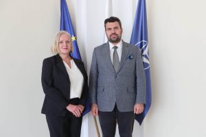 Прощална среща на министъра на външните работи Георг Георгиев с посланика на Кралство Швеция Н.пр. г- жа Катарина Рагнит