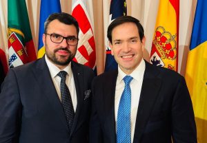 Георг Георгиев разговаря с държавният секретар на САЩ Марко Рубио